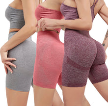 Load image into Gallery viewer, PREMIUM QUALITY RTA WOMEN HIGHT WAIST SEAMLESS FITNESS SHORTS